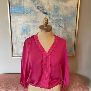 Pink Silk Joie Blouse